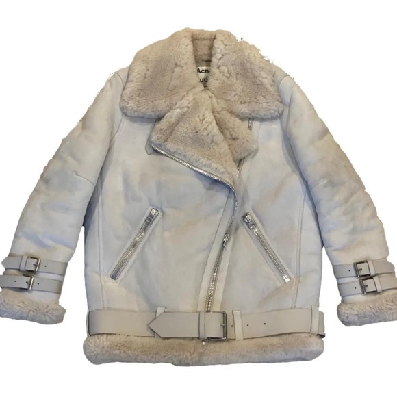 Authentic Acne Studios Velocite Suede and Shearling Jacket - Picture 1 of 8